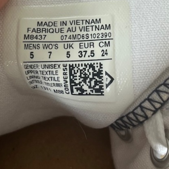 Converse Chuck Taylor All Star High Top American Flag Size 7 W  size 5 M - Picture 4 of 9